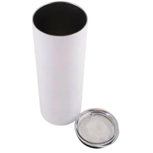 Cylindrical Tumbler White Open